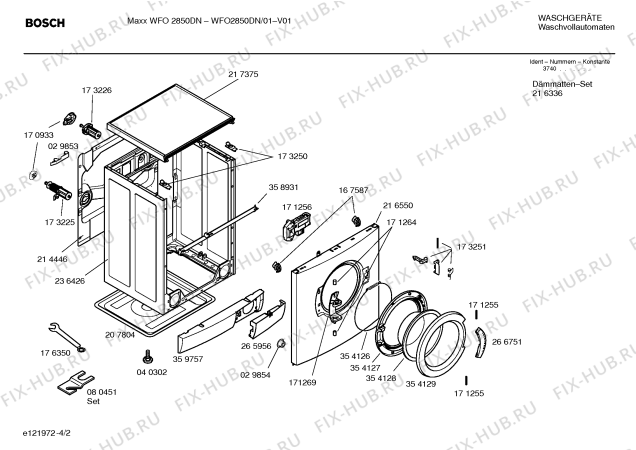 Схема №1 WFO2850DN Maxx WFO 2850 electronic с изображением Панель управления для стиралки Bosch 00365017