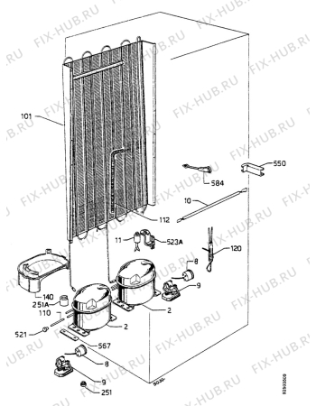 Взрыв-схема холодильника Juno JKG6493 - Схема узла Functional parts