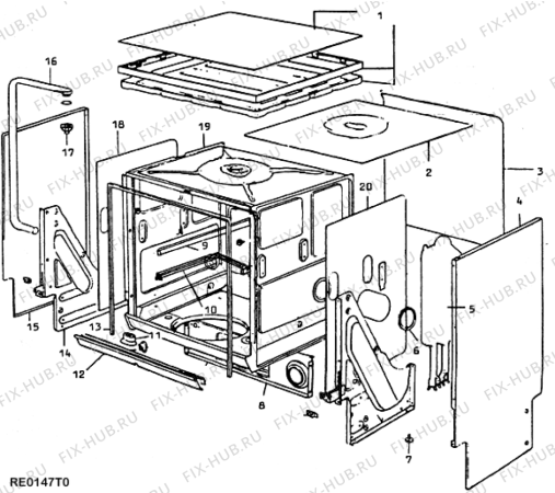 Схема №2 DWV612 (TR53101) с изображением Всякое для посудомойки Indesit C00171284