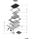 Схема №1 PMB40SF (F057361) с изображением Корпусная деталь для гриля Indesit C00279929
