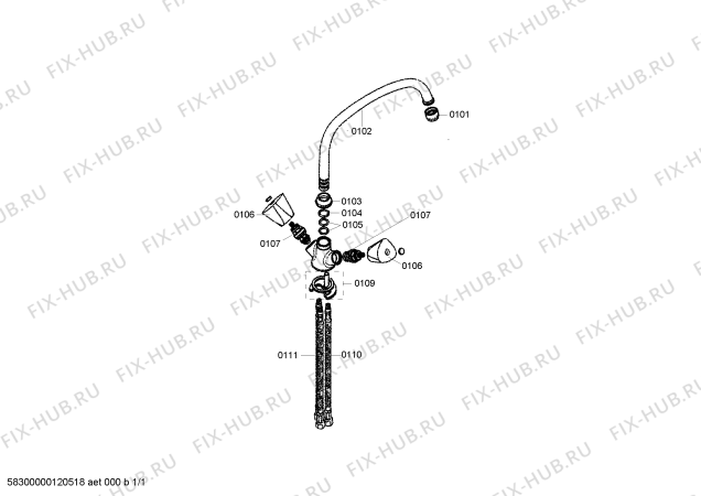 Схема №1 BZ13051 с изображением Ручка для бойлера Siemens 00606899