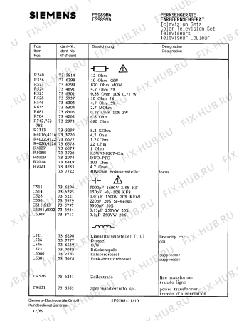 Схема №7 FS979W4 с изображением Переключатель для жк-телевизора Siemens 00756206