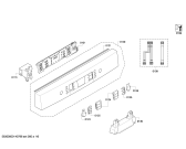 Схема №4 SMS63M02EU с изображением Передняя панель для посудомоечной машины Bosch 00675483