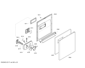 Схема №2 SE24M851GB с изображением Передняя панель для посудомойки Siemens 00665368