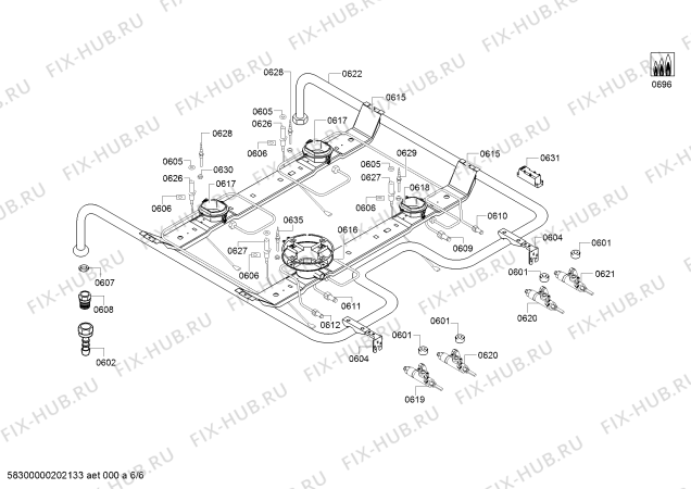 Схема №2 HGD432150M с изображением Держатель для духового шкафа Bosch 11017158