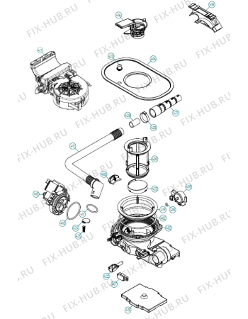 Схема №3 D5434XLB (460795, DW90.1) с изображением Воздуховод для посудомоечной машины Gorenje 472112