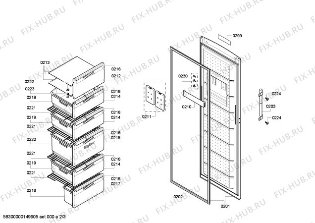 Схема №2 GN86VCYL1V с изображением Панель управления для холодильника Bosch 00673065