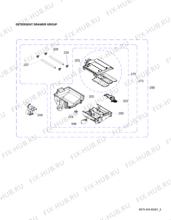 Схема №3 AWZ9614F с изображением Электромотор для стиралки Whirlpool 482000023740