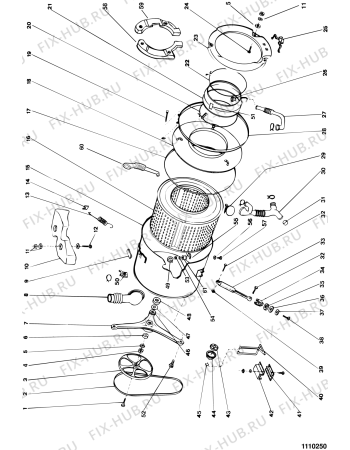 Схема №1 WG1439TO (F022391) с изображением Электропроводка для стиралки Indesit C00066229