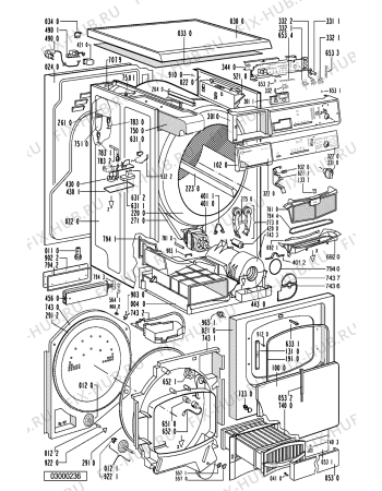 Схема №1 TRK 5850 CH с изображением Обшивка для электросушки Whirlpool 481245210008