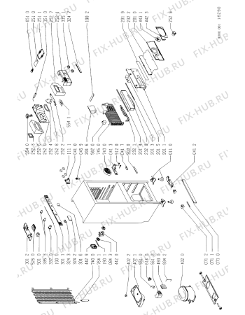 Схема №1 ART850/G ART 850/G/WP с изображением Панель управления для холодильника Whirlpool 481945299347