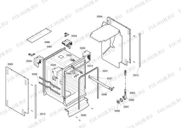 Схема №4 GVI5539 (122054, SD13J1GNSD13) с изображением Модуль (плата) управления для посудомойки Gorenje 154341