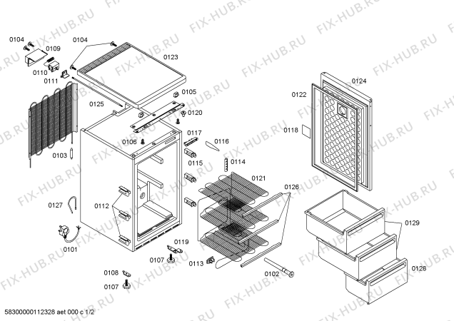 Схема №2 GSD10N21GB с изображением Крышка для холодильника Bosch 00169746