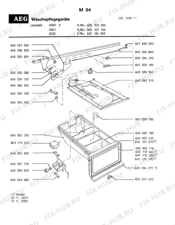 Взрыв-схема посудомоечной машины Aeg LAV2000 E - Схема узла Section10