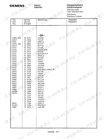 Взрыв-схема телевизора Siemens FS9373 - Схема узла 04