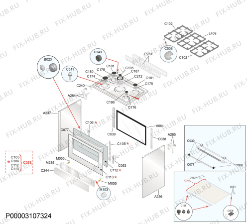 Схема №1 10699GN-MN с изображением Всякое для электропечи Aeg 4055317772