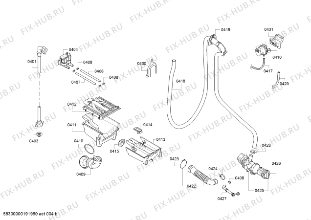 Взрыв-схема стиральной машины Bosch WUQ2448XES - Схема узла 04