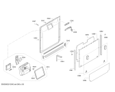 Схема №4 SMV46GX03E SilencePlus с изображением Передняя панель для электропосудомоечной машины Bosch 11019538