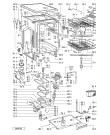 Схема №1 ADP 8623 BRM с изображением Панель для электропосудомоечной машины Whirlpool 481245370394