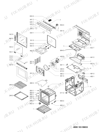Схема №1 BLV 8202/ES с изображением Панель для плиты (духовки) Whirlpool 481010356843