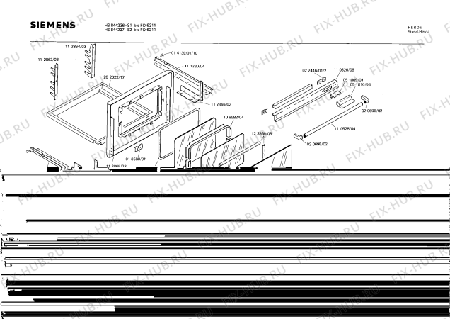 Взрыв-схема плиты (духовки) Siemens HS844236 - Схема узла 04