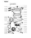 Схема №1 CY851560/87A с изображением Элемент корпуса для электропароварки Tefal SS-208285