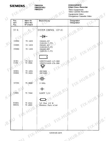 Схема №9 FM632Q4 с изображением Сервисная инструкция для видеотехники Siemens 00535376