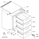 Схема №1 A81000TNX0 с изображением Элемент корпуса для холодильной камеры Aeg 2064289685