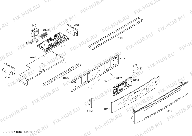 Схема №4 C302BS с изображением Плата для плиты (духовки) Bosch 00473699
