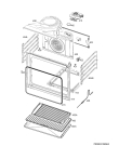 Схема №3 BP530450KW с изображением Обшивка для духового шкафа Aeg 5619148207