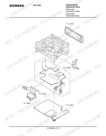 Схема №11 FA114G4 с изображением Сервисная инструкция для видеотехники Siemens 00535292