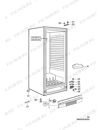 Взрыв-схема холодильника Aeg Electrolux S70320-KA8 - Схема узла C10 Cabinet