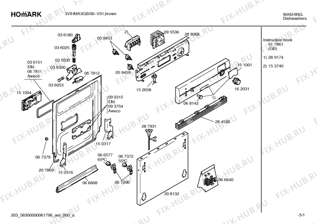 Схема №1 3VIHMA3GB 01-800170 с изображением Ручка выбора программ для посудомоечной машины Bosch 00162031