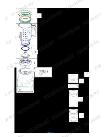 PureMix Jug blender JB 7201 BK