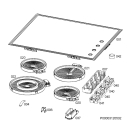 Схема №1 HK614010MB с изображением Керамическая поверхность для плиты (духовки) Aeg 140055896017