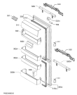 Схема №1 ENG2844AOW с изображением Дверца для холодильника Aeg 8075933054