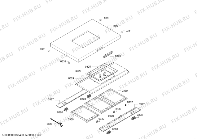 Взрыв-схема вытяжки Balay 3BI898XMA Balay - Схема узла 03