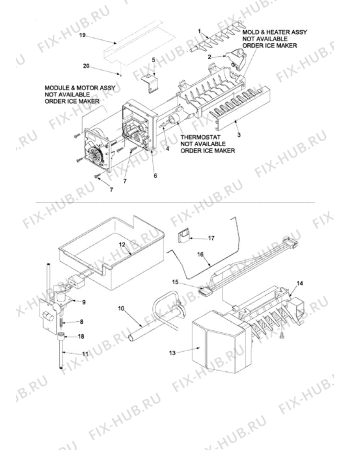 Взрыв-схема стиральной машины Whirlpool AC2228HEKB (F092640) - Схема узла