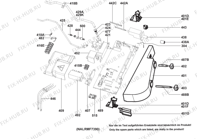 Взрыв-схема холодильника Dometic RMF7390L - Схема узла Armature/fitting