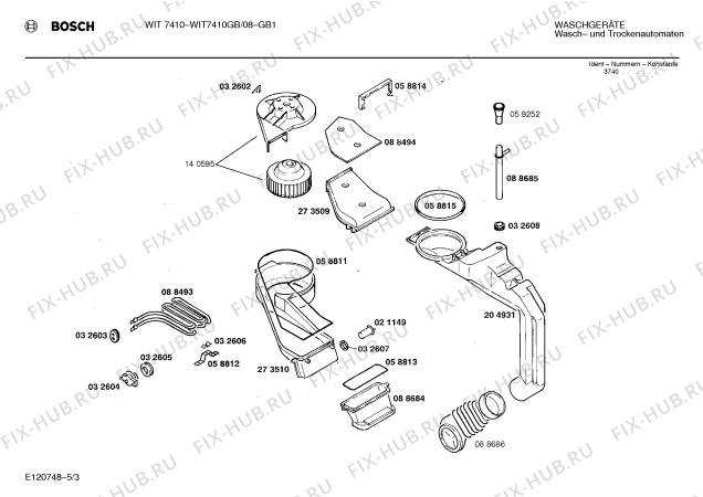 Схема №2 WFT5410JK WFT5410 с изображением Панель управления для стиралки Bosch 00280871