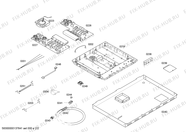 Взрыв-схема плиты (духовки) Bosch NIT5065UC BO.4I.80.TOP.28S.X.Top - Схема узла 02