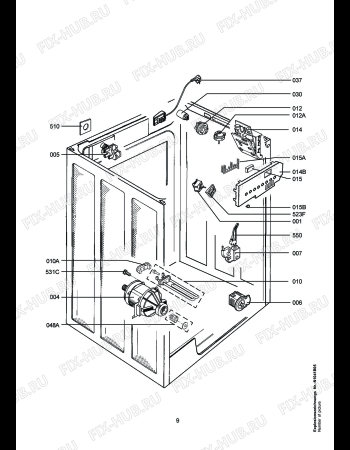 Взрыв-схема стиральной машины Aeg LAVTRIATHLON - Схема узла Electrical equipment 268