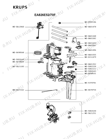 Схема №4 EA824054/70C с изображением Электрокофемолка Krups MS-5370793