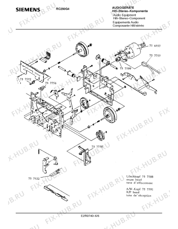Схема №5 RC250G4 с изображением Инструкция по эксплуатации для аудиотехники Siemens 00530588