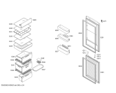 Схема №4 3KFI7861 с изображением Дверь морозильной камеры для холодильной камеры Bosch 00713868