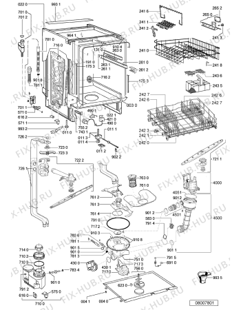 Взрыв-схема посудомоечной машины Bauknecht GSX 5520/1 - Схема узла