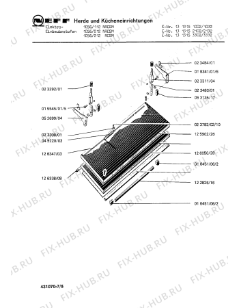 Схема №2 1313131132 1036/112CSM с изображением Шарнирная пластина для плиты (духовки) Bosch 00052699
