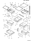 Схема №5 XRA600NF (F025219) с изображением Рамка для холодильника Indesit C00081257