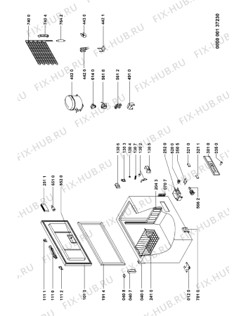 Схема №1 GTL 4644/2 с изображением Дверца для холодильника Whirlpool 481944269365