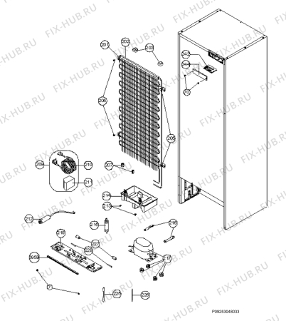 Взрыв-схема холодильника Aeg Electrolux S65300DNW0 - Схема узла Section 4